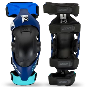 POD K4 2.0 Danger Boy Limited Edition knee brace pair front and back