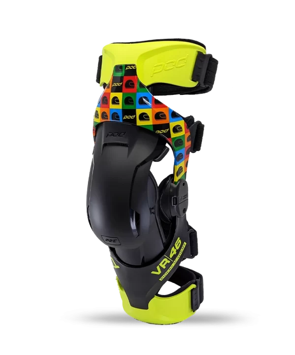 POD K4 2.0 VR46 Limited Edition knee brace 3/4 left