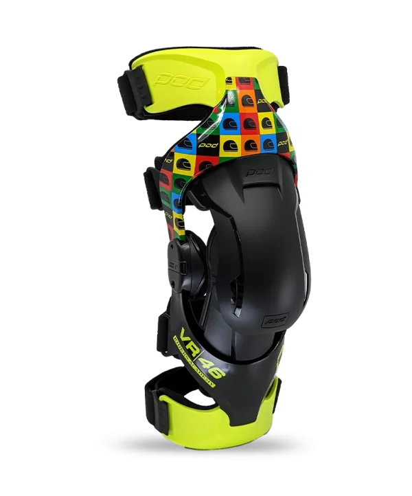 K4 VR46 Limited Edition Knee Brace POD Active