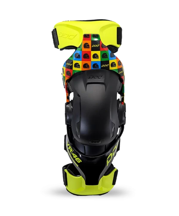 POD K4 2.0 VR46 Limited Edition knee brace front right