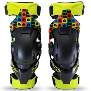 POD K4 2.0 VR46 Limited Edition knee brace pair front