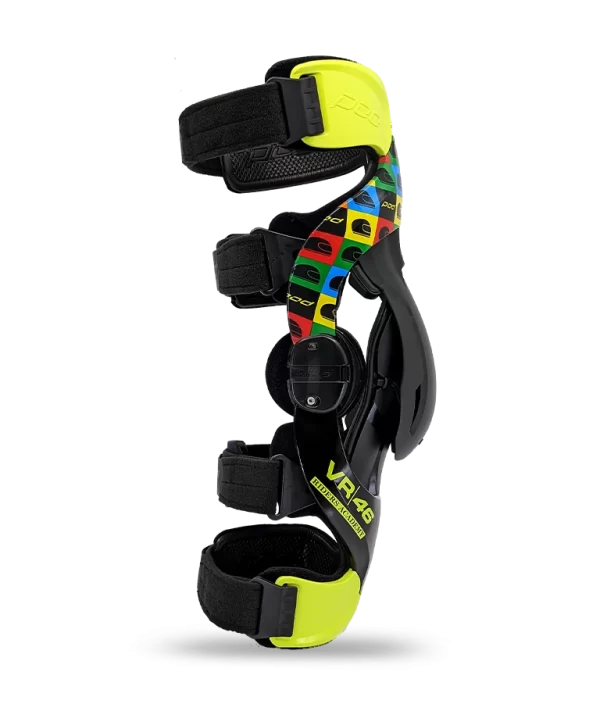 POD K4 2.0 VR46 Limited Edition knee brace lateral right