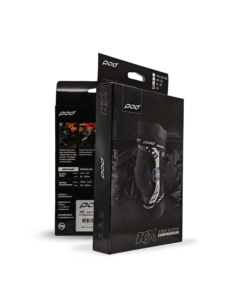 POD KX Knee Sleeves packaging