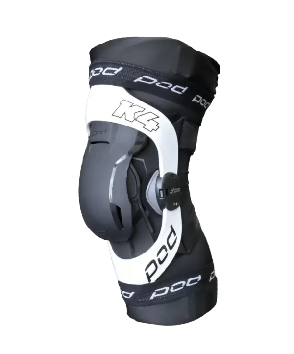 POD KX Knee Sleeves on a white K4 Knee Brace